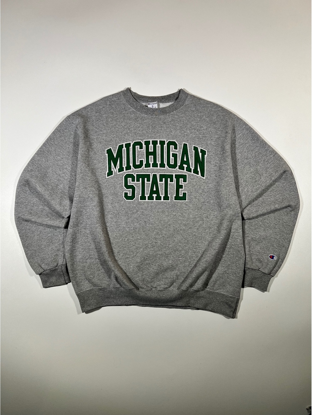 Champion Michigan State Spartans Crewneck Sweatshirt Mens XL Embroidered Logo